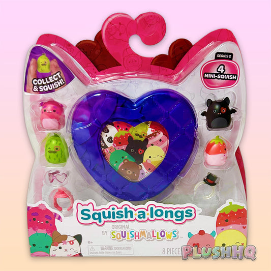 Squishmallows Squish-a-longs Series 2 Valentines Purple (4-Pack)