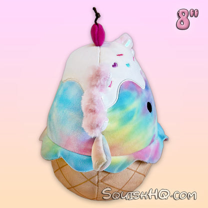 Squishmallows 8-Inch Tinley the Axolotl Ice Cream