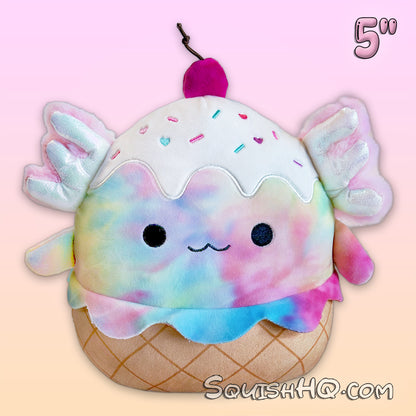 Squishmallows 5-Inch Tinley the Axolotl Ice Cream