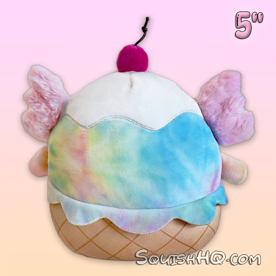 Squishmallows 5-Inch Tinley the Axolotl Ice Cream