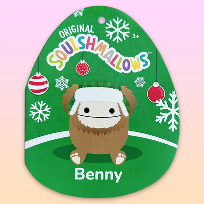 Squishmallows 5-Inch Benny the Bigfoot with Trapper Hat