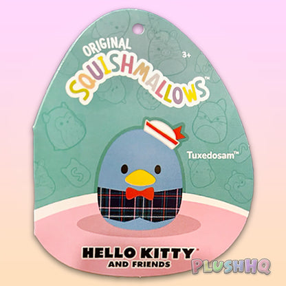 Squishmallows 6.5-Inch Sanrio Tuxedosam Plaid