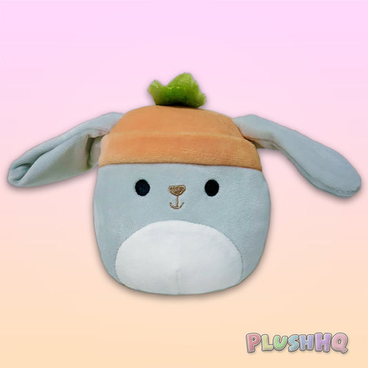 Squishmallows 4,5" Valentina le lapin gris avec bonnet