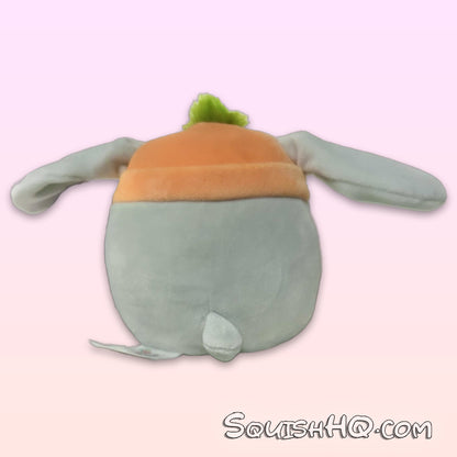 Squishmallows 4.5-Inch Valentina the Gray Rabbit with Beanie