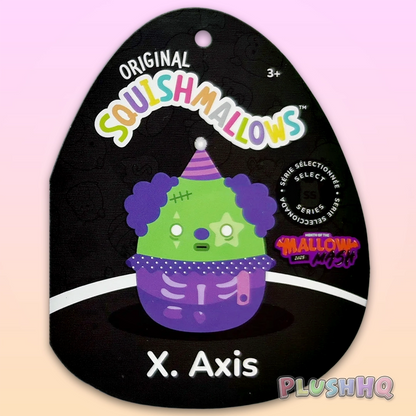 Squishmallows 12-Inch Select Series X. Axis the Zombie Clown