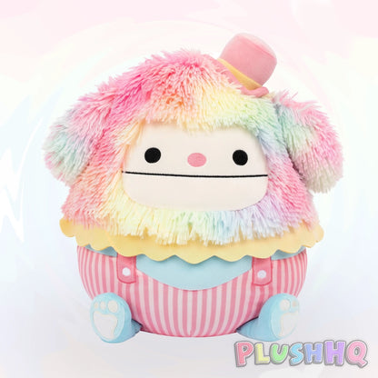 Squishmallows 12-Inch Select Series Zozo the Bigfoot Clown With Rainbow Hair